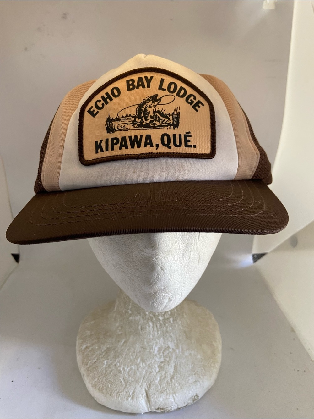 Kipawa, Qué. Brown & Cream Trucker Hat